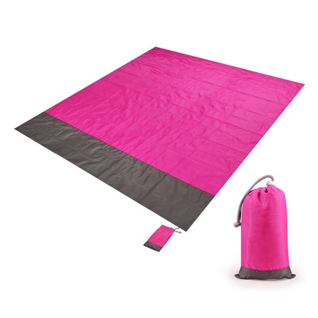  Portable Picnic Blanket 57x59 in Picnic Mat for Beach Travel  Camping Lawn Music Festival Pink Crown : Sports & Outdoors
